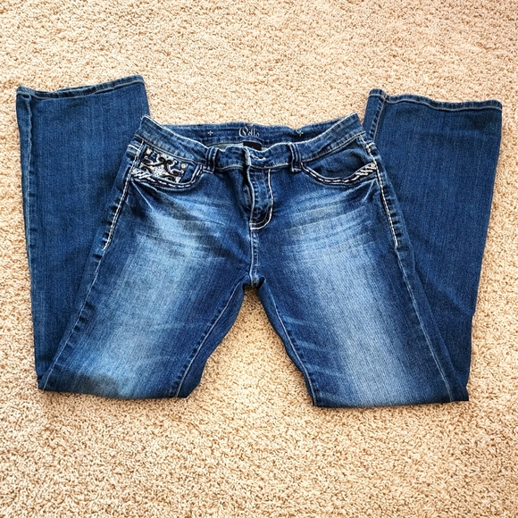 Cello Blue Boot Cut Jeans Classic Denim Style - Picture 1 of 9